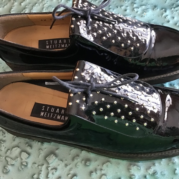 Stewart Weitzman Patent leather ladies golf shoes - Picture 2 of 3